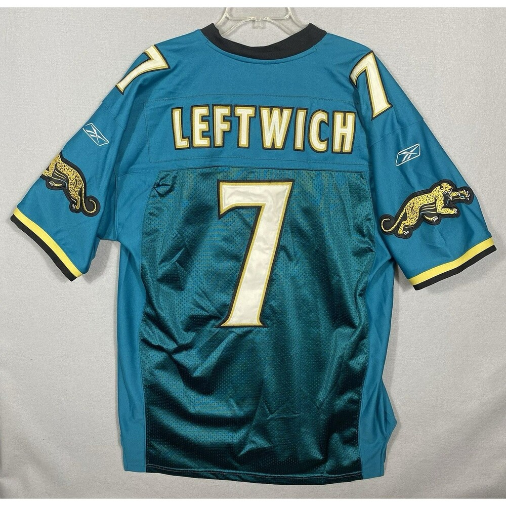 Authentic Byron Leftwich #7 Jacksonville Jaguars Stitched Jersey SZ 50 NFL